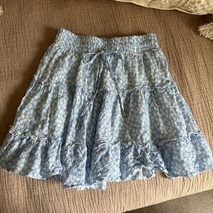 Princess Polly Light Blue Floral Blouse